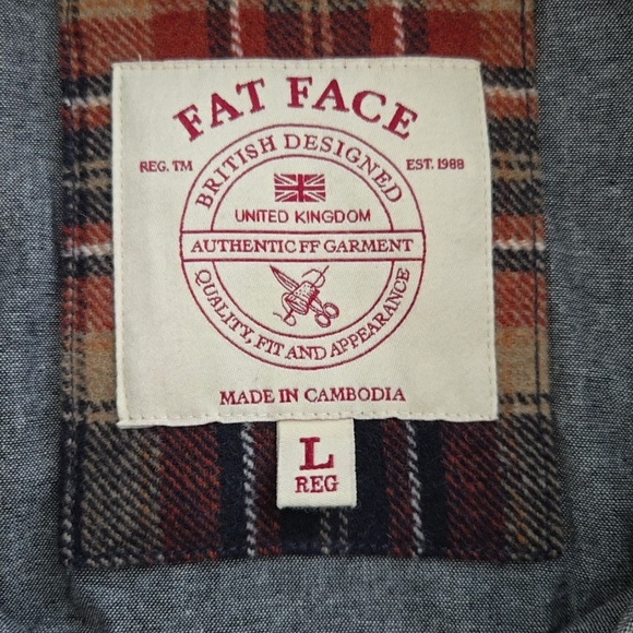 Fat Face Plaid Shacket - Picture 3 of 5